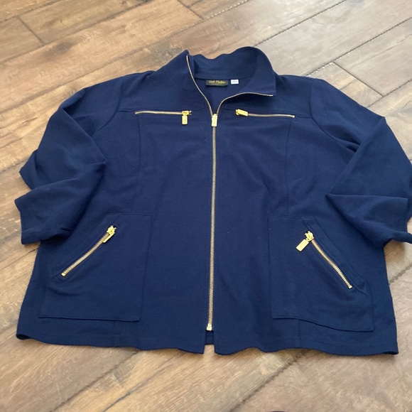 Bob Mackie Jackets & Blazers - Bob Mackie Wearable Art Zip Up Jacket